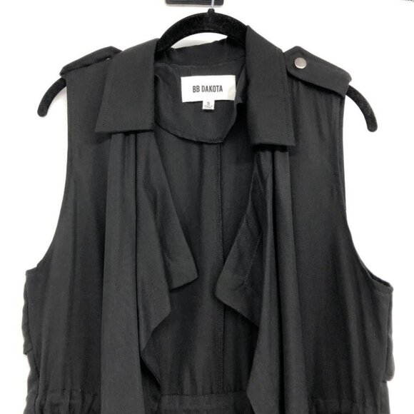 BB Dakota black Adam Utility Tencel waterfall vest - Picture 10 of 15
